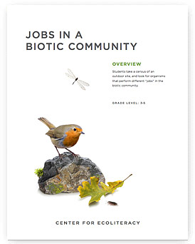 Jobs in a Biotic Community Jobs in a Biotic Community