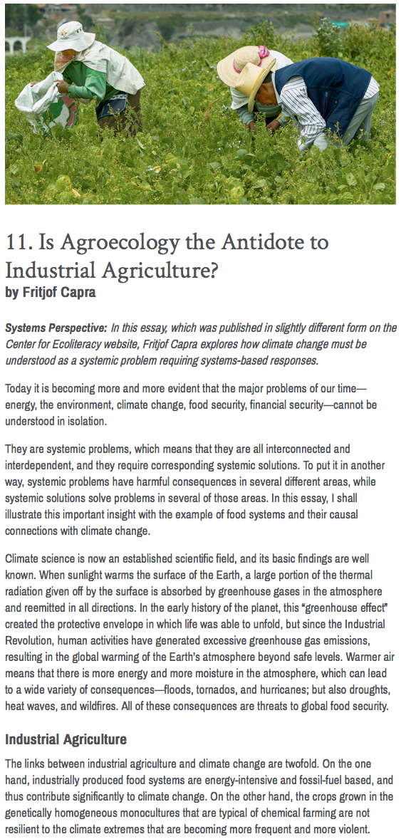 Food and Climate Change Guide: Systems Perspective Page