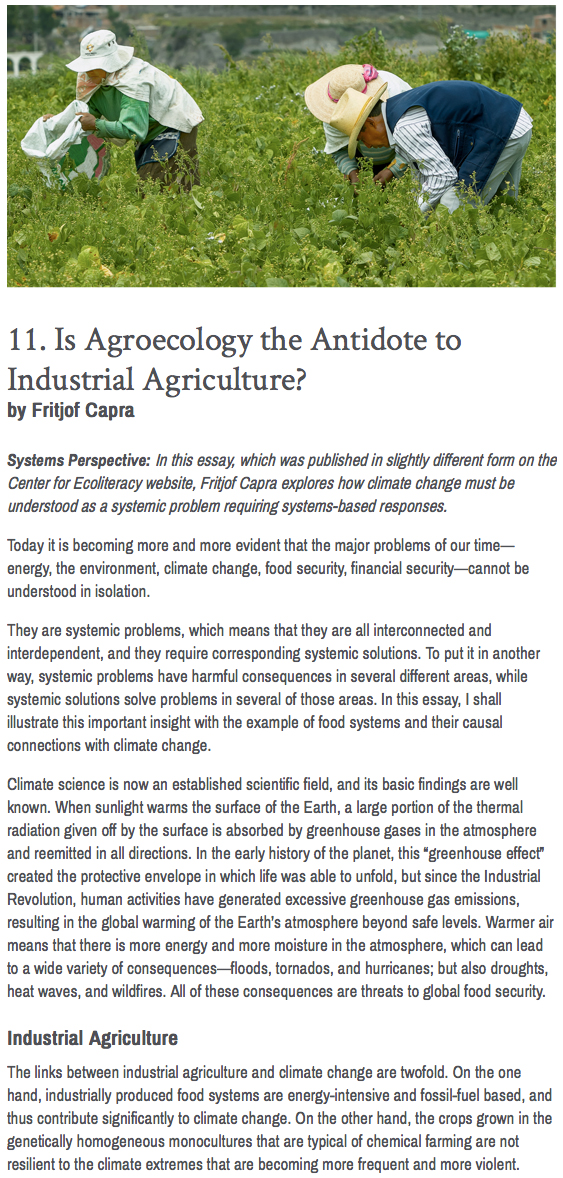Food and Climate Change Guide: Systems Perspective Page