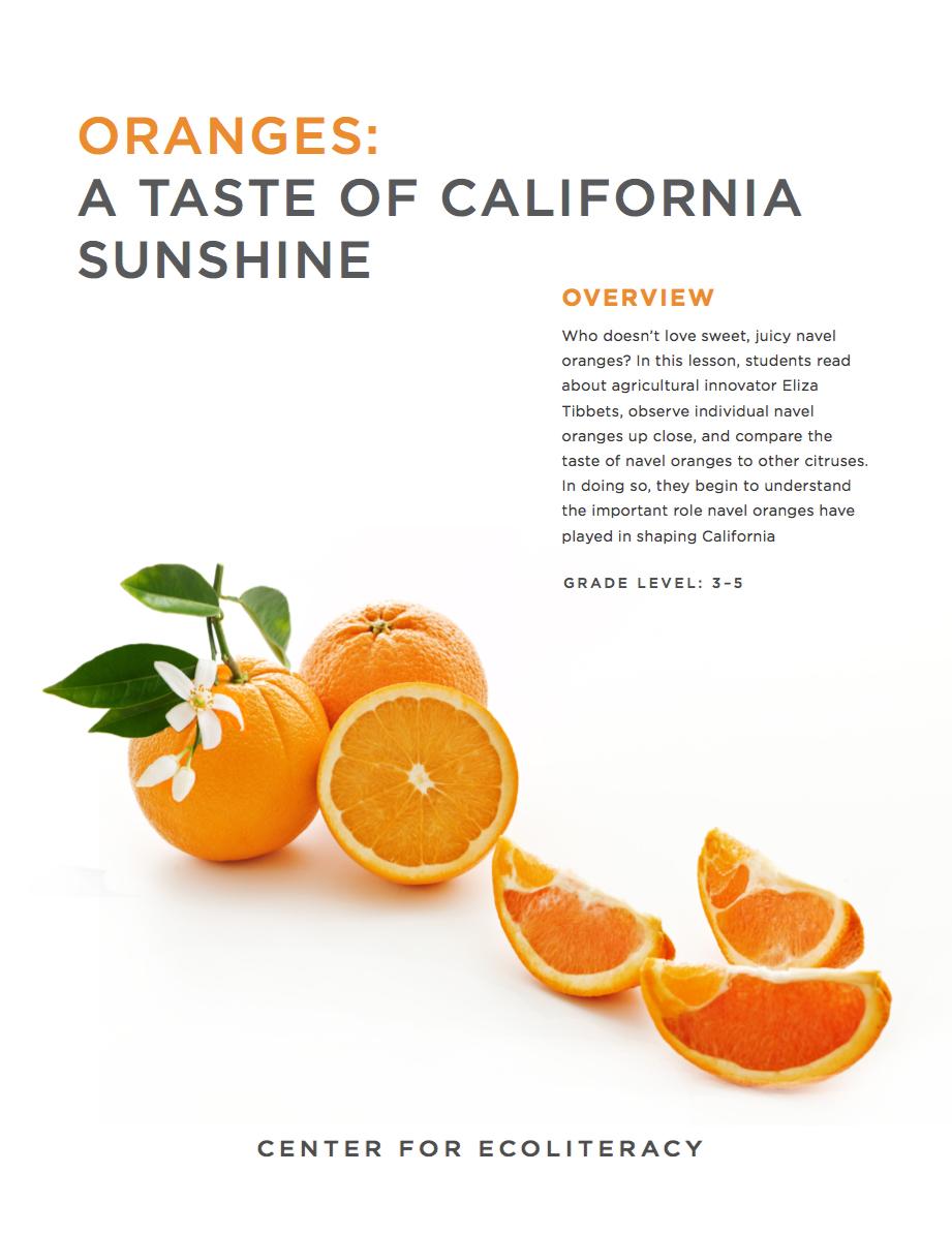 A Taste of California Sunshine Lesson cover