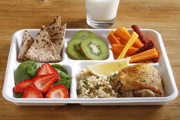 lunch tray oregano chicken