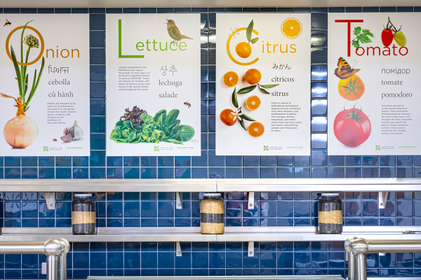 posters in cafeteria