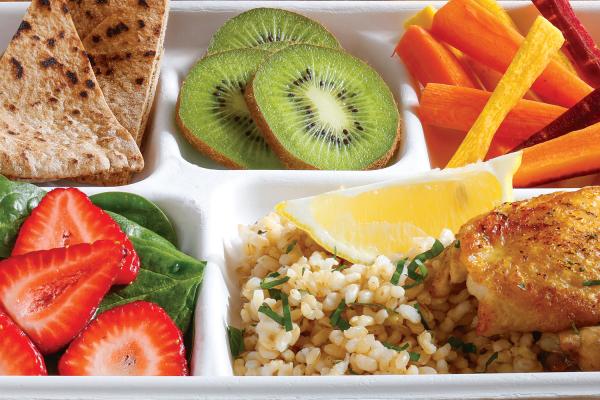 lunch tray oregano chicken